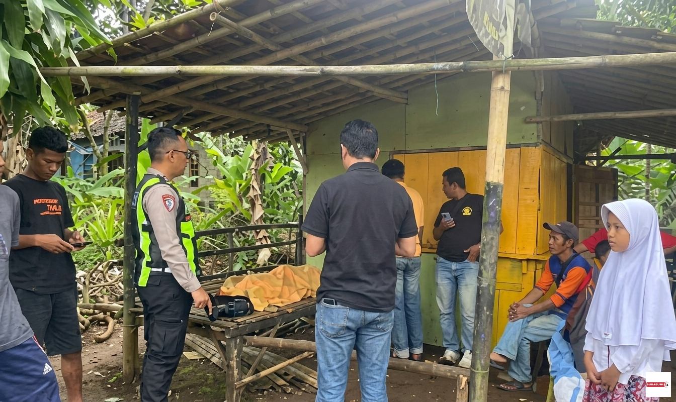 TKP pedagang roti meninggal di Cibadak Sukabumi