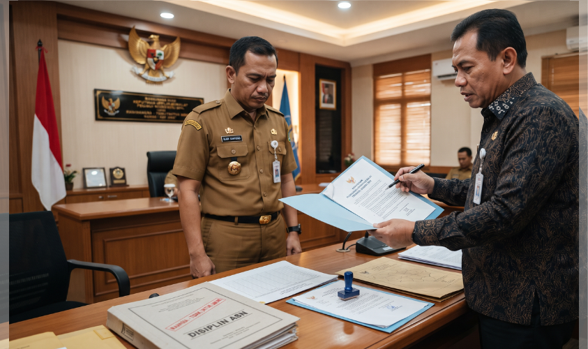 BKPSDM Kabupaten Sukabumi Jatuhkan Sanksi Berat kepada Lima ASN