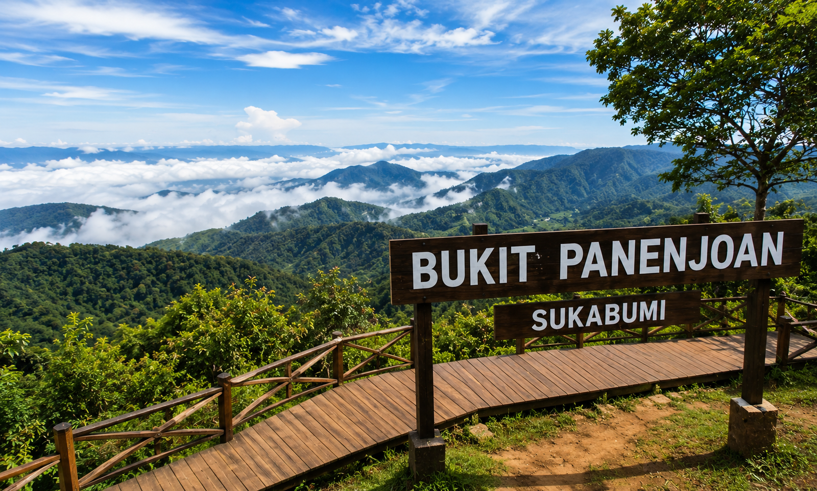 Bukit Panenjoan Sukabumi Tawarkan Panorama Alam Memukau