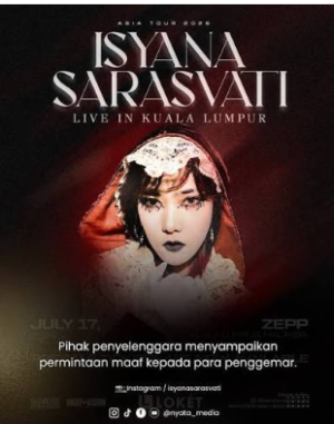 Isyana Sarasvati saat tampil di atas panggung dalam salah satu penampilan konsernya.