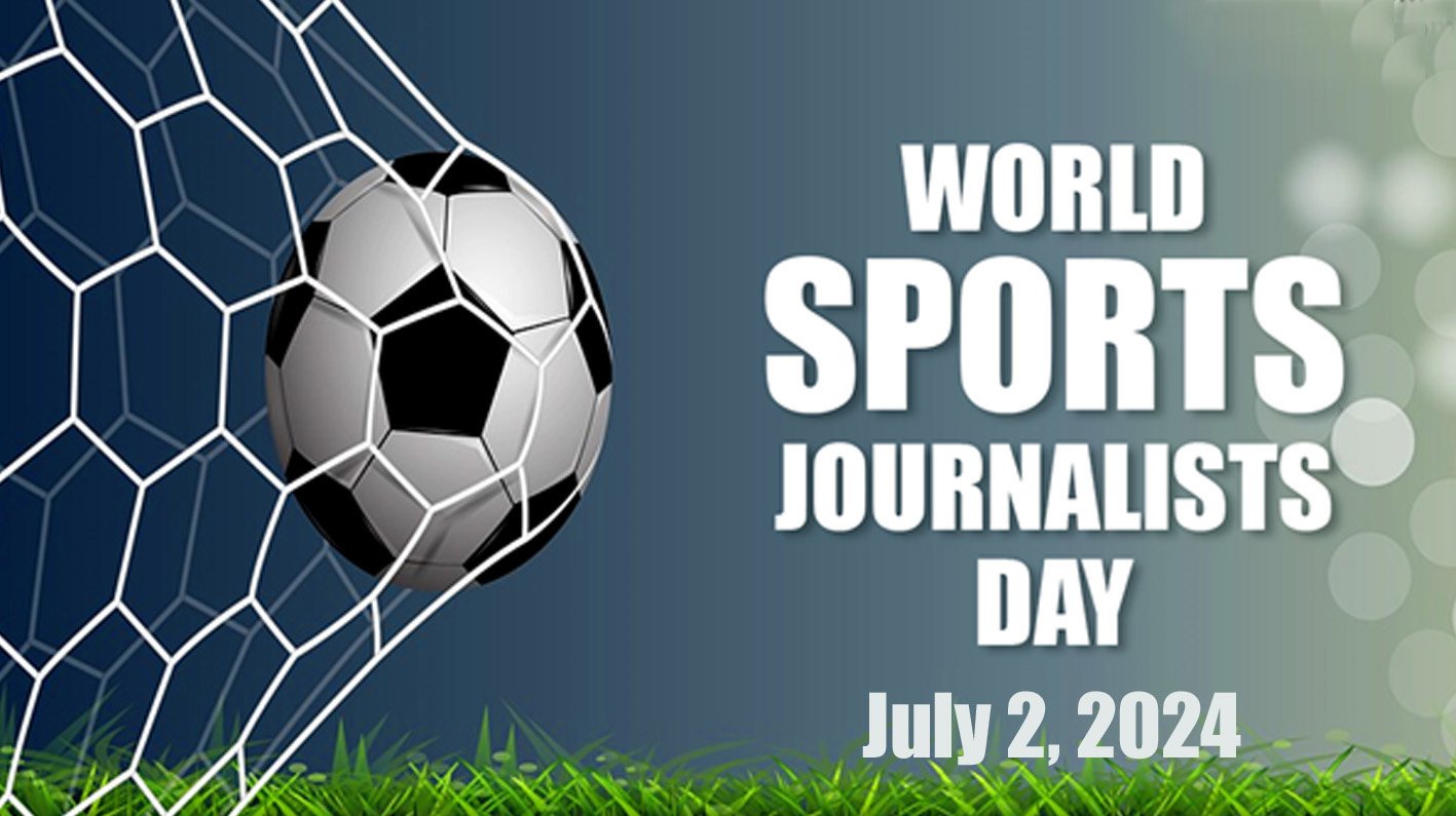 Jurnalis olahraga meliput pertandingan dalam Hari Jurnalis Olahraga Sedunia 2 Juli