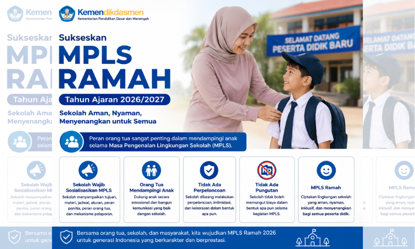 Peran Kunci Orang Tua di MPLS Ramah 2026, Cegah Perpeloncoan dan Pungutan di Sekolah