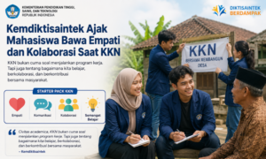 Kemdiktisaintek Ajak Mahasiswa Bawa Empati dan Kolaborasi Saat Jalani KKN