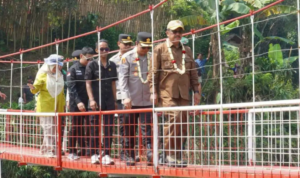 Jembatan Gantung Prima Jantake Berdiri Kokoh, Warga Sasagaran Sukabumi Lepas dari Jembatan Bambu