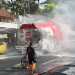 Rem Overheat Picu Kebakaran Truk Tangki Pertamina 24.000 Liter di Warungkondang