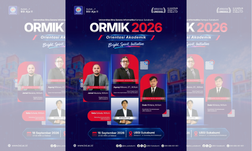 Dari Maba Jadi Bagian Kampus, ORMIK 2026 UBSI Segera Dimulai
