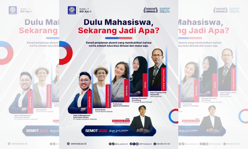 Lulus Kuliah Mau Jadi Apa? Alumni UBSI Siap Bongkar Kisah Karier di SEMOT 2026