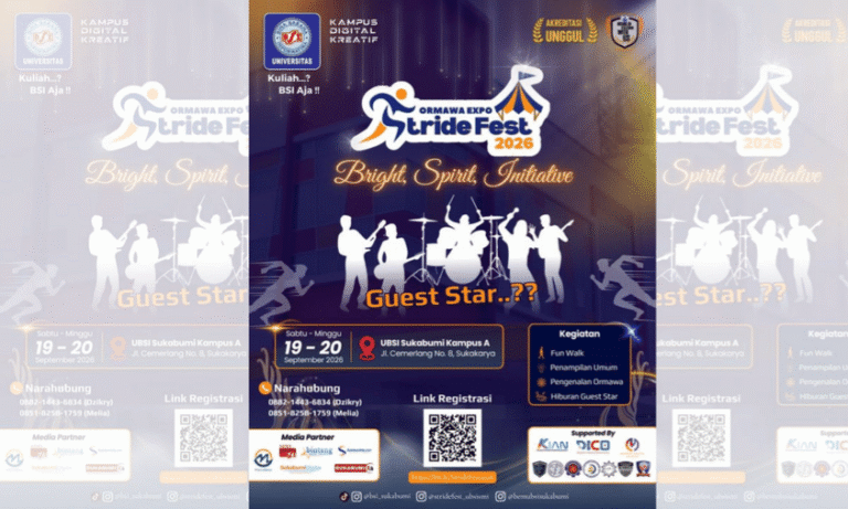Meriah! Universitas BSI Sukabumi Gelar Ormawa Expo Stride Fest 2026